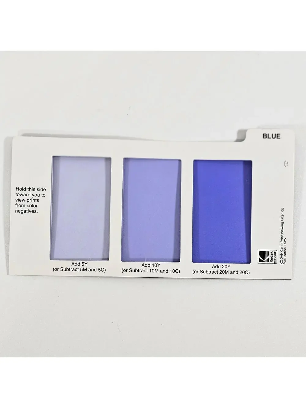Vintage Kodak Color Print Viewing Filter Kit R-25 Darkroom Photo Filters